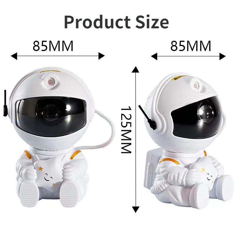 Led lights Galaxy Projector and Nebula Ambient LED Astronaut Night Light Projector Front Side Close up Detailed